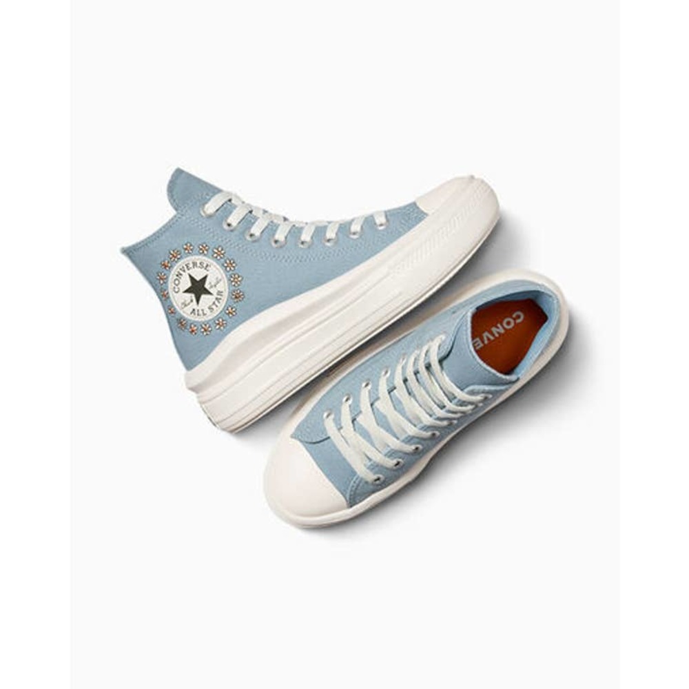 CONVERSE Chuck Taylor All Star Move Platform Embroidery Women Size 8